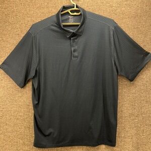 Reebok‎ Speedwick Mens Polo Size 2XLT Golf Polo Shirt Mens Blue Green Pattern